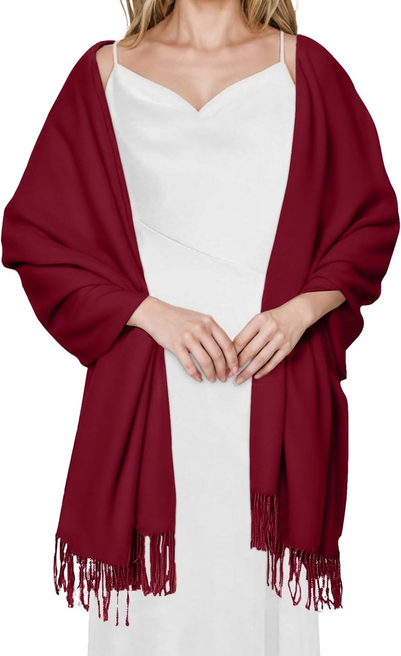 AURUZA Shawls and Wraps for Evening Dresses, Soft Pashmina Shawls for Women, Pashmina Shawls for Wedding Party - Image 1